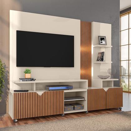 Imagem de Estante Home para TV até 55 Polegadas Frisado Cross Lukaliam