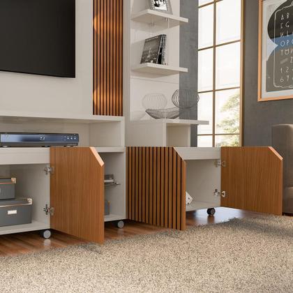 Imagem de Estante Home para TV até 55 Polegadas Frisado Cross Lukaliam