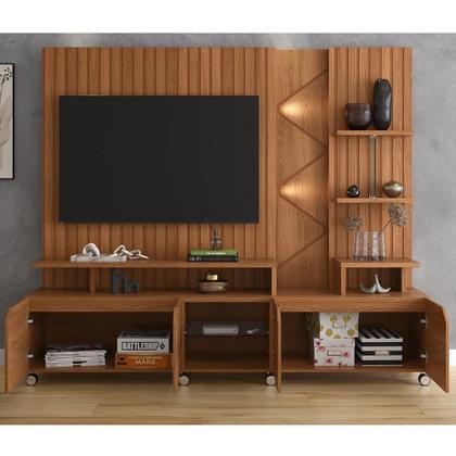 Imagem de Estante Home para TV até 55 Polegadas Frisado Cross Lukaliam