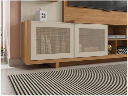 Estante Home para TV até 65” 2 Portas Caemmun Linus Imagem de Estante Home para TV até 65” 2 Portas Caemmun Linus