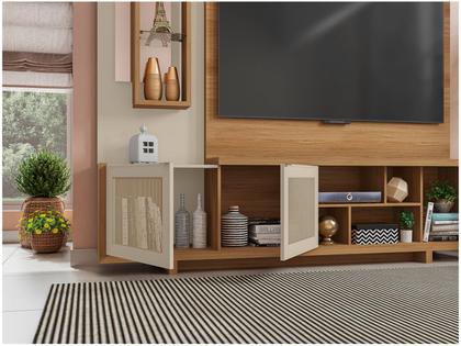 Estante Home para TV até 65” 2 Portas Caemmun Linus Imagem de Estante Home para TV até 65” 2 Portas Caemmun Linus