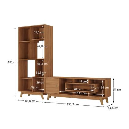 Imagem de Estante Home para Tv até 65 Polegadas com 1 Porta Prime Yescasa
