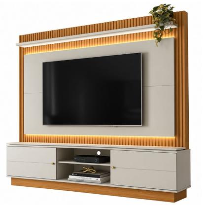 Imagem de Estante Home para TV até 75 com LED Guararapes Linea Brasil 215cm