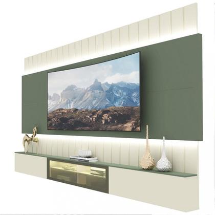 Imagem de Estante Home para TV até 85 Polegadas 3 Portas LED Reflecta 260cm Soberano Gelius