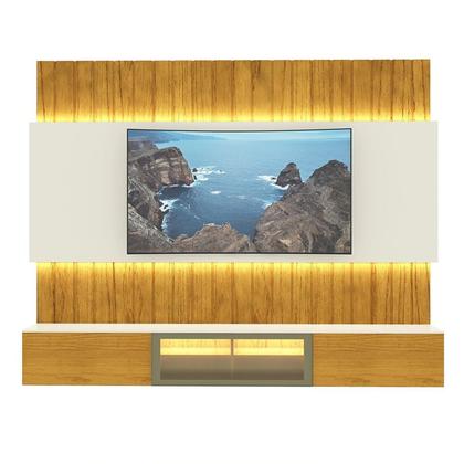 Imagem de Estante Home para Tv até 90 Polegadas com Led 230cm Soberano Reflecta 100% MDF
