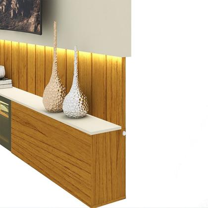 Imagem de Estante Home para Tv até 90 Polegadas com Led 230cm Soberano Reflecta 100% MDF