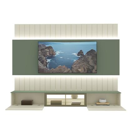Imagem de Estante Home para Tv até 90 Polegadas com Led 230cm Soberano Reflecta 100% MDF