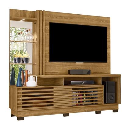 Imagem de Estante Home Theater 2 Portas Com Espelho LED Frizz Plus
