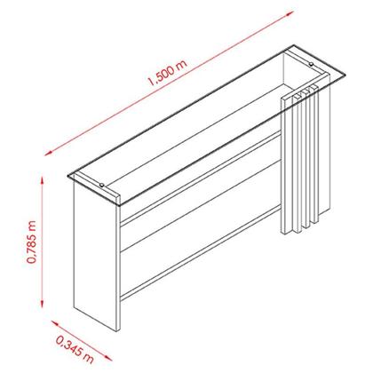 Imagem de Estante Home Theater Alan com Pés e Aparador com Mesa de Centro Frizz Cinamomo Off White - Madetec