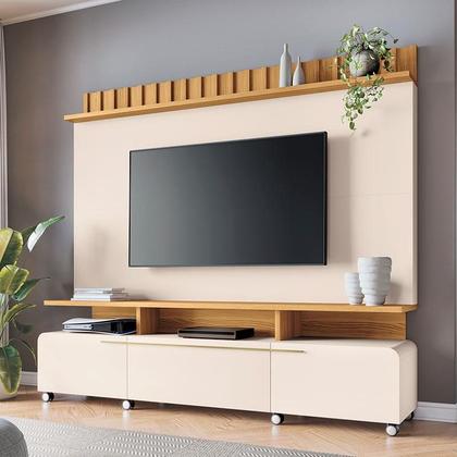 Imagem de Estante Home Theater Artís Off White Cinamomo  HB Móveis