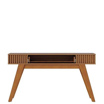 Imagem de Estante Home Theater Cancún Freijó Off White Matte com Mesa de Centro Jeri Freijó Off White e Aparador Riviera Freijó - Colibri