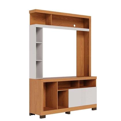 Imagem de Estante Home Theater Elba Freijó Off White Matte e Aparador Riviera Freijó  Colibri
