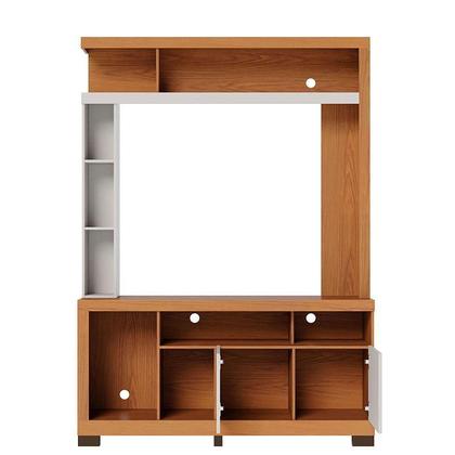 Imagem de Estante Home Theater Elba Freijó Off White Matte e Aparador Riviera Freijó  Colibri