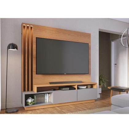 Imagem de Estante Home Theater Humaita Freijó Cinza Acetinado - Colibri