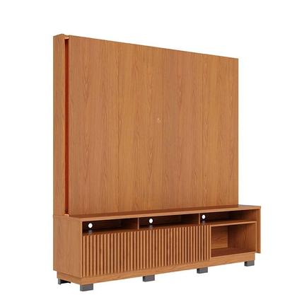 Imagem de Estante Home Theater Jordão Com Pés e Aparador Riviera Freijó  Colibri