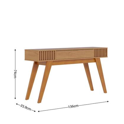 Imagem de Estante Home Theater Jordão Off White Freijó com Aparador Riviera Freijó  Colibri