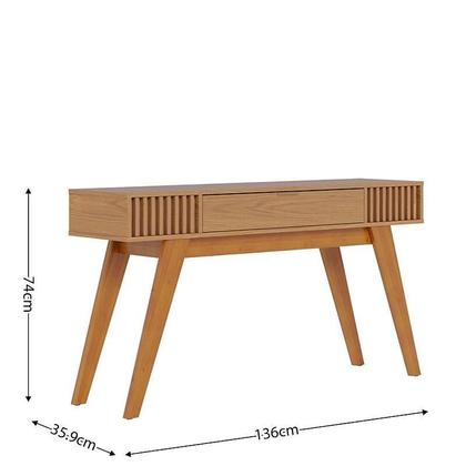 Imagem de Estante Home Theater Jordão Off White Freijó com Mesa de Centro Jeri Freijó Off White e Aparador Riviera Freijó  Colibri