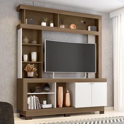 Imagem de Estante Home Theater Mali Carvalho Oak Off White  Móveis Leão