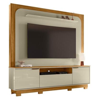 Imagem de Estante Home Theater Nilo com Pés com Aparador para Sala Buffet Mônaco Cumaru Opala - Madetec