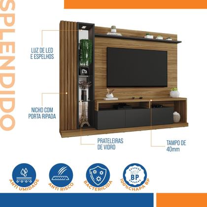 Imagem de Estante Home Theater para TV 75 Polegadas Splendido Caemmun