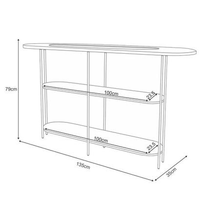 Imagem de Estante Home Theater Titan Off White Castanho E Aparador Infinity E Kit Mesa De Centro Sky Off White - Hb Móveis