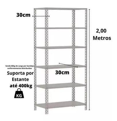 Imagem de Estante Industrial de aço para itens pesados 