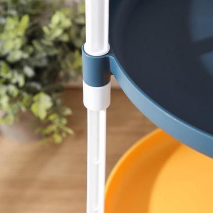 Imagem de Estante Infantil Modular Organizador Brinquedos Multiuso Fruteira 4 Prateleiras Casa Sala Quarto Banheiro Nicho