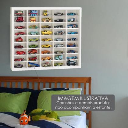 Imagem de Estante Infantil organizadora Para 45 Carrinhos Em Miniatura