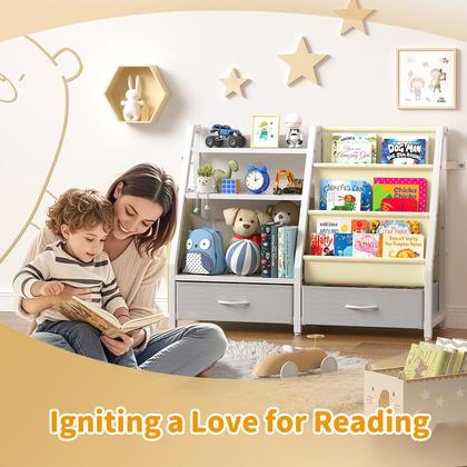 Imagem de Estante Infantil Twinkoo Kids 3 Níveis - Organizadora de Livros e Brinquedos