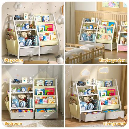 Imagem de Estante Infantil Twinkoo Kids 3 Níveis - Organizadora de Livros e Brinquedos