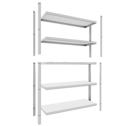 Imagem de Estante Inox 5 Planos Organizadora Moderna Multiuso