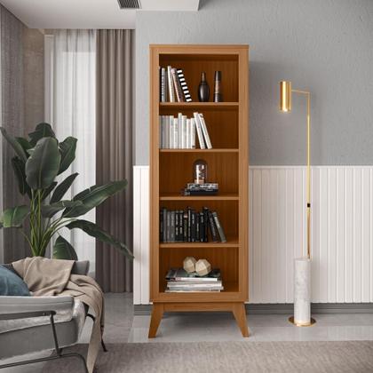 Imagem de Estante Livreiro 4 Prateleiras com Pés em MDF Versales