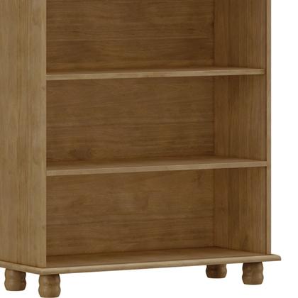 Imagem de Estante Livreiro 85cm Com Prateleiras Pé Madeira Rubia Freijó F07 - Mpozenato