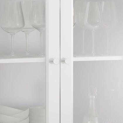 Imagem de Estante Livreiro c iluminação 2 Portas 1Gaveta Ditália E-954