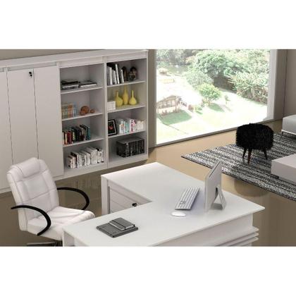 Imagem de Estante Livreiro de Escritório ME4150 c/ 3 Prateleiras Nogal - Tecno Mobili
