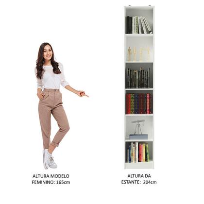 Imagem de Estante Livreiro Madesa 6906 com 6 Nichos - Branco