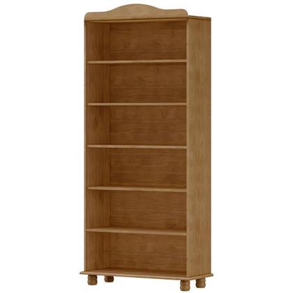 Imagem de Estante Livreiro Multiuso 5 Prateleiras Madeira Maciça Lazuli F06 Freijó - Lyam Decor