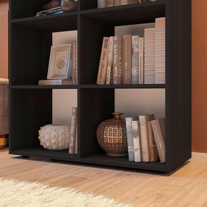 Imagem de Estante Livreiro Multiuso com 10 Nichos Belle Preto