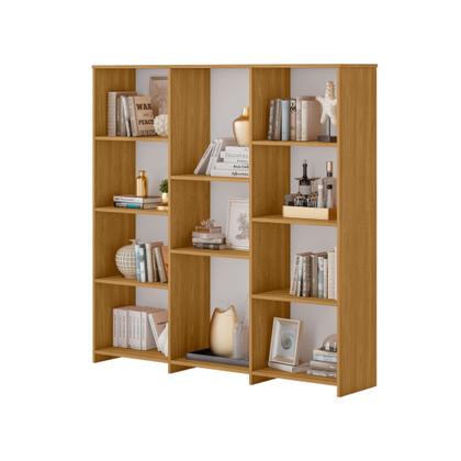 Imagem de Estante Livreiro Multiuso com 11 Nichos Odelia Marrom/Freijó