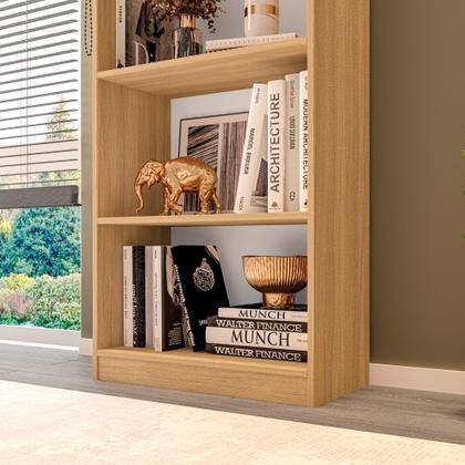 Imagem de Estante livreiro multiuso eliana com 5 nichos