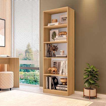 Imagem de Estante livreiro multiuso eliana com 5 nichos