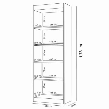 Imagem de Estante Livreiro Multiuso Larissa