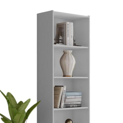 Imagem de Estante Livreiro Multiuso Organizador para Escritório Luiza Branco- MABE MAGAZINE