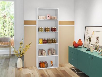 Imagem de Estante Livreiro Organizador Multiuso Luiza 5 Nichos