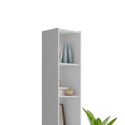 Imagem de Estante Livreiro Organizador Multiuso para Escritório Janaína Branco- MABE MAGAZINE