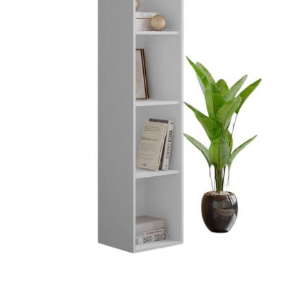 Imagem de Estante Livreiro Organizador Multiuso para Escritório Janaína Branco- MABE MAGAZINE