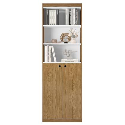 Imagem de Estante Livreiro quarto escritório sala Com 5 Prateleiras e 2 Portas Gold Luxo ENVIA SOMENTE 01 UN