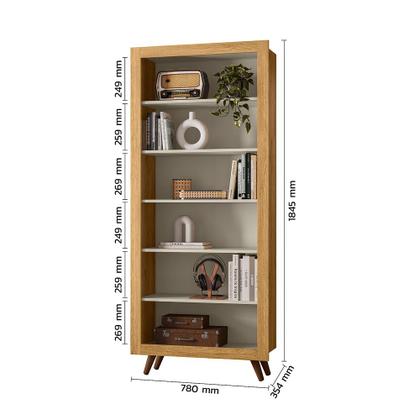 Imagem de Estante Livreiro Retrô 6 Prateleiras - Dritex