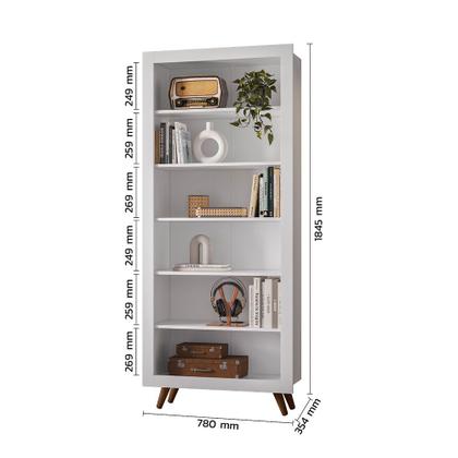 Imagem de Estante Livreiro Retrô 6 Prateleiras - Dritex