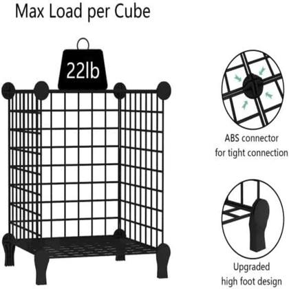 Imagem de Estante Modular 8 Prateleiras Organizador Brinquedos Livros Armario Vitrine Balcao 6 Nichos Multiuso